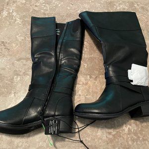 Arizona Women's Black Wide Calf Tall Boots Size 8M - NWT